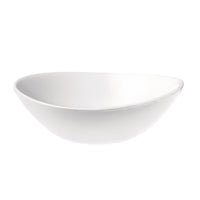 Side view of Prometeo 6" x 5.5" Small Opal Glass Bowl (Set of 12)