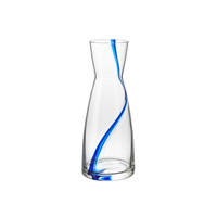 Side view of Stria 36.25 oz. Glass Carafe (Set of 6)