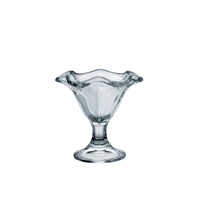 Side view of Primavera 8 oz. Glass Footed Dessert Bowl (Set of 6)
