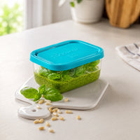 Side view of Frigoverre 1.5-Cup Rectangle Food Storage Container (Set of 12)