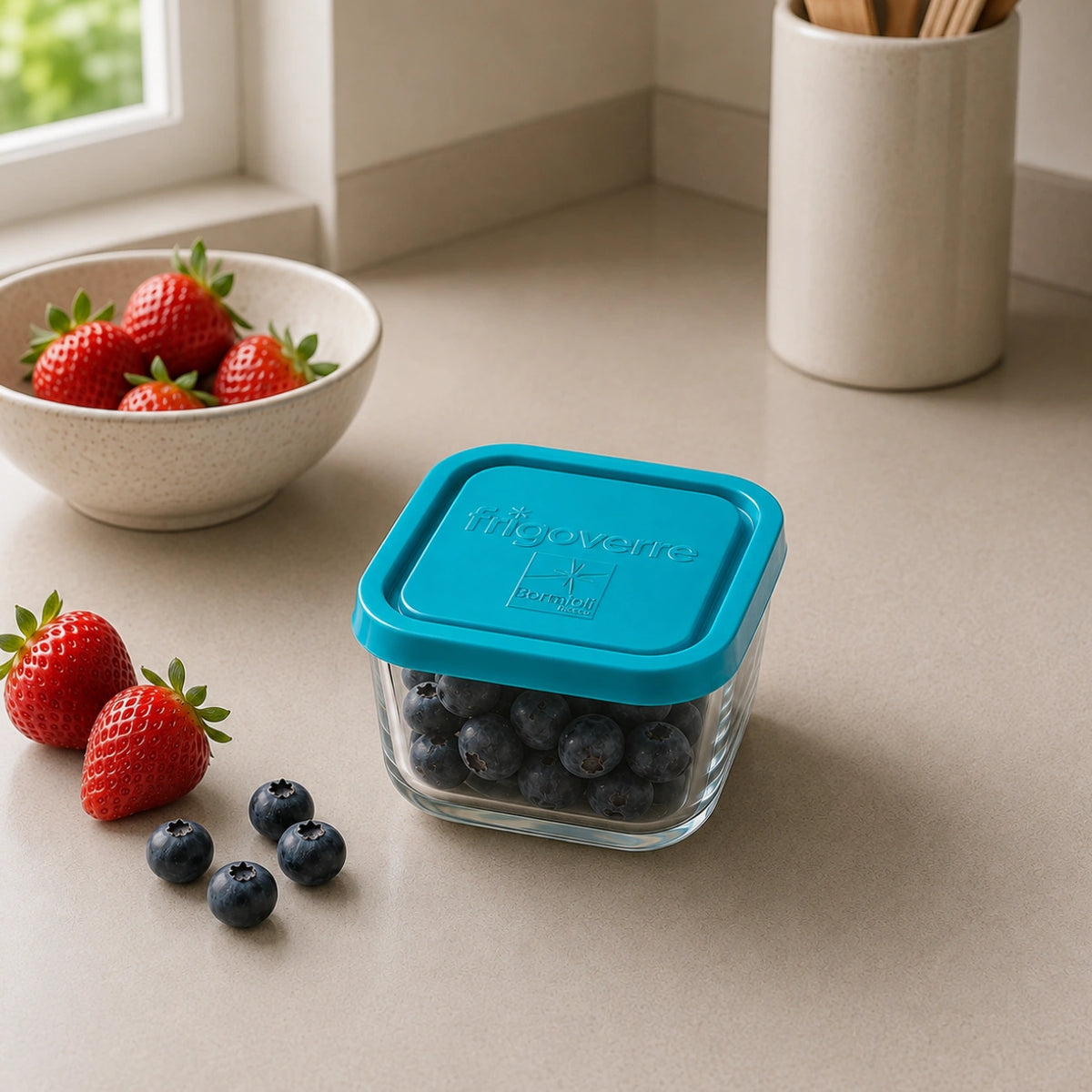 Frigoverre 1-Cup Square Food Storage Container