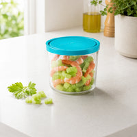 Side view of Frigoverre 3-Cup Round Tall Food Storage Container (Set of 12)