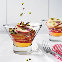 Side view of Ypsilon 12.75 oz. Glass Dessert Bowl (Set of 12)