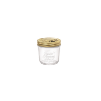 Side view of Quattro Stagioni 6.75 oz. Canning Jar Wide Mouth