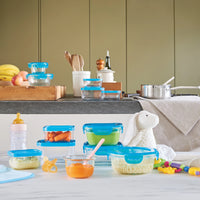 Side view of Frigoverre Evolution 14.25 oz. Square Food Storage Container