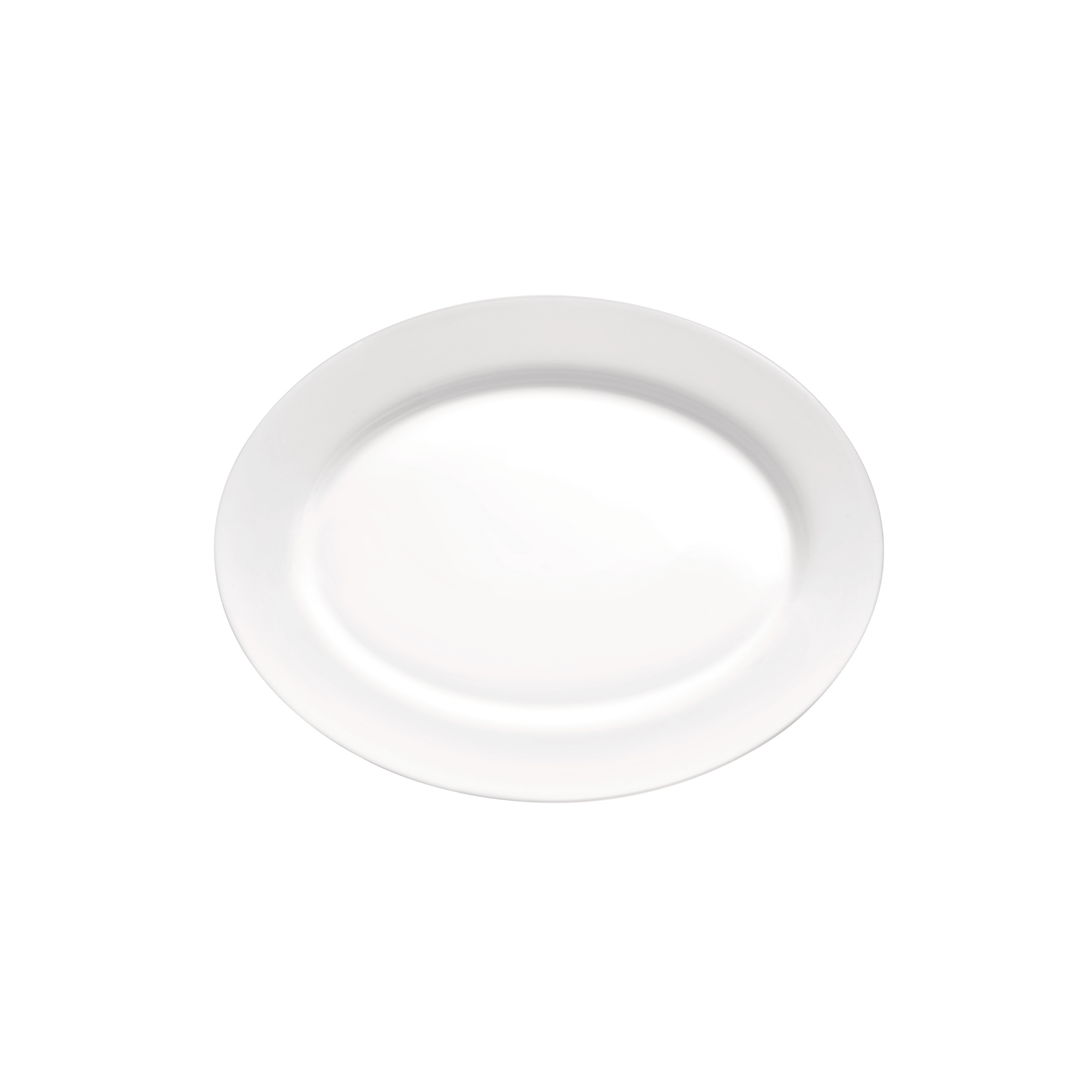 Bormioli Rocco Grangusto 13.75" x 10.5" Opal Glass Oval Serving Plate (Set of 12)