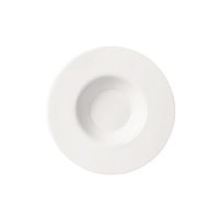 Side view of Grangusto 10.6" Opal Glass Pasta Bowl (Set of 12)