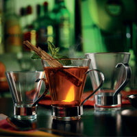 Side view of Ypsilon 3.5 oz. Espresso Cup with Stainless Steel Handle (Set of 6)