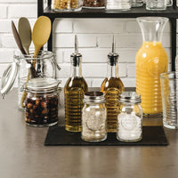 Side view of Officina 1825 25.25 oz. Food & Canning Jar with Swing Top (Set of 6)