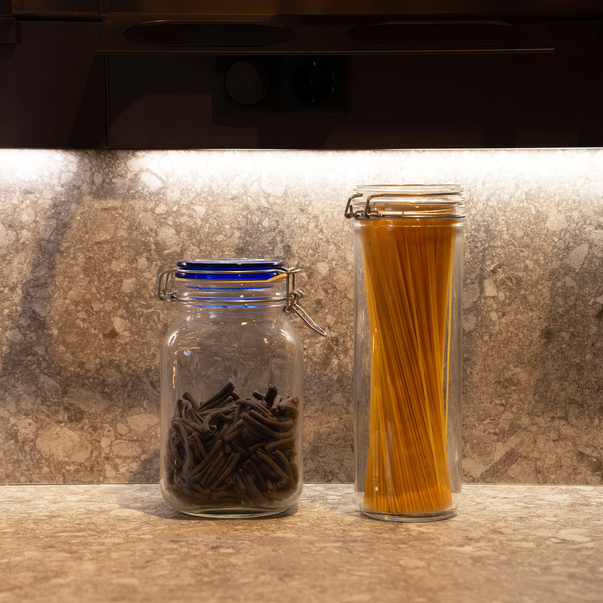Bormioli Rocco Fido Cylinder 50.75 oz. Spaghetti Jar, Clear (Set of 6)