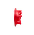 Red plastic Gelo lid on a white background