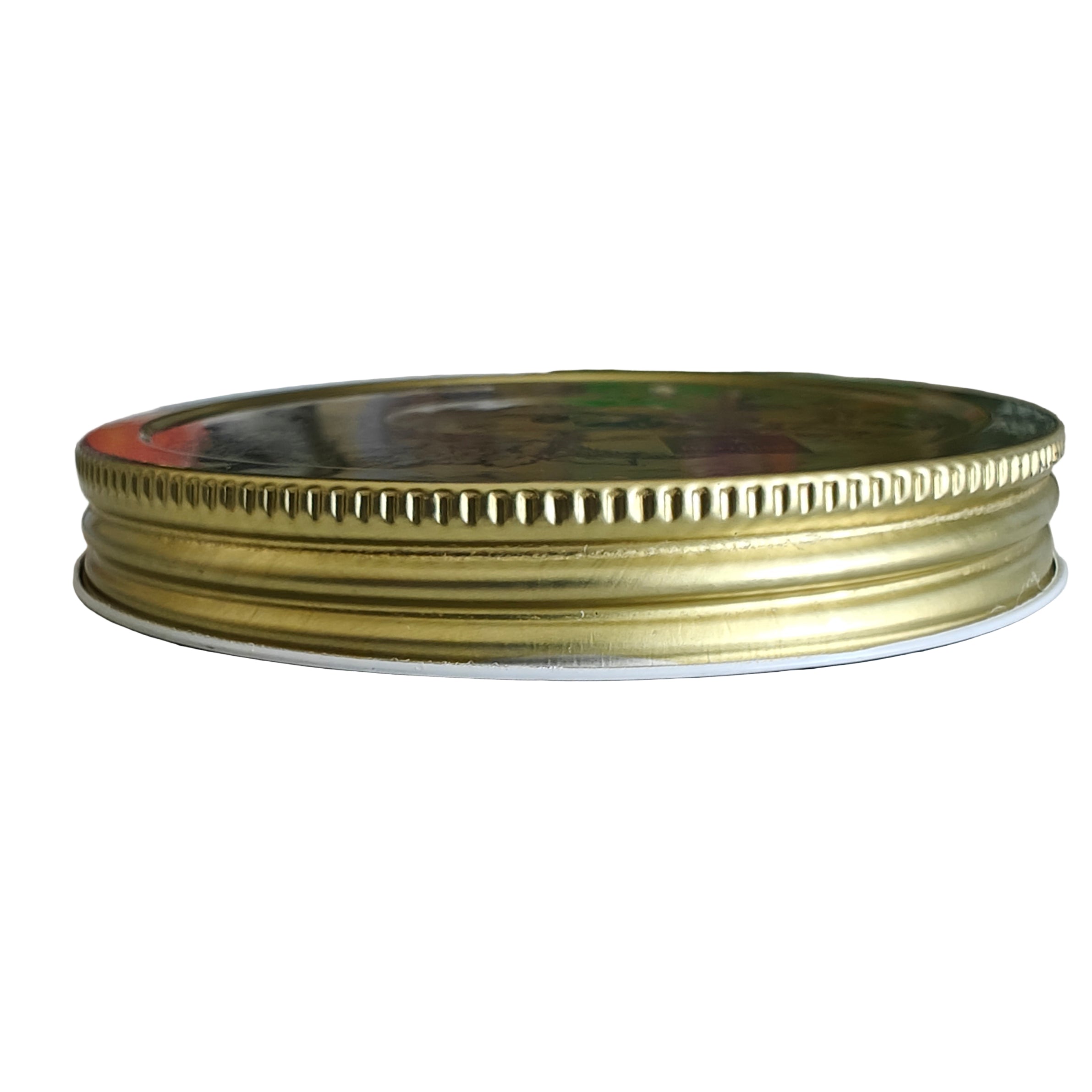 Gold Quattro Stagioni Replacement lid side view on a white background