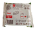 Product packaging with branding and product details on a white background