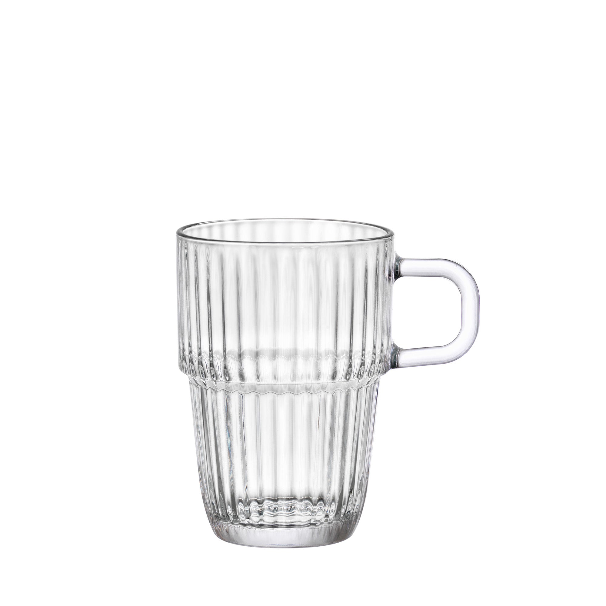 Barshine 10.5 oz. Stackable Glass Mugs (Set of 12)