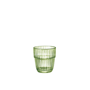 Bormioli Rocco Barshine 10.3 oz. Rocks Stackable Drinking Glasses, Mint Green (Set of 6)