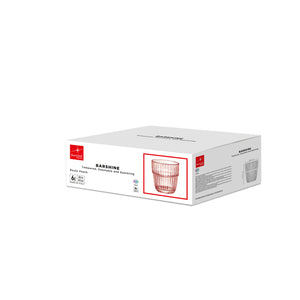 Bormioli Rocco Barshine Rocks Stackable Drinking Glasses box