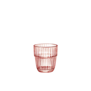Bormioli Rocco Barshine 10.3 oz. Rocks Stackable Drinking Glasses, Peach (Set of 6)