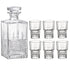 Bormioli Rocco Bartender 7pc Novecento Liquor Set (1 Decanter + 6 Shot Glasses)