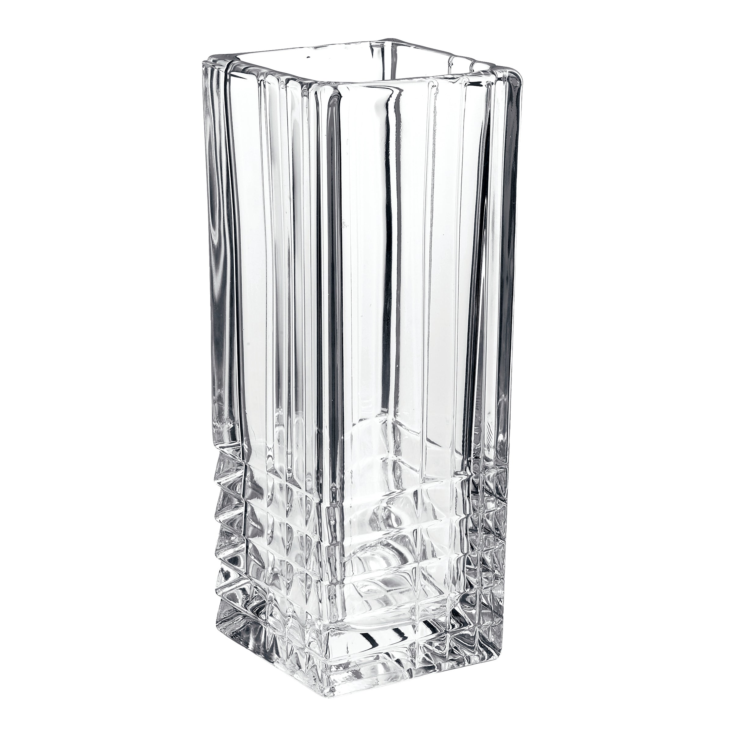 Bormioli Rocco Duemila 9" Square Flower Vase (1 piece)