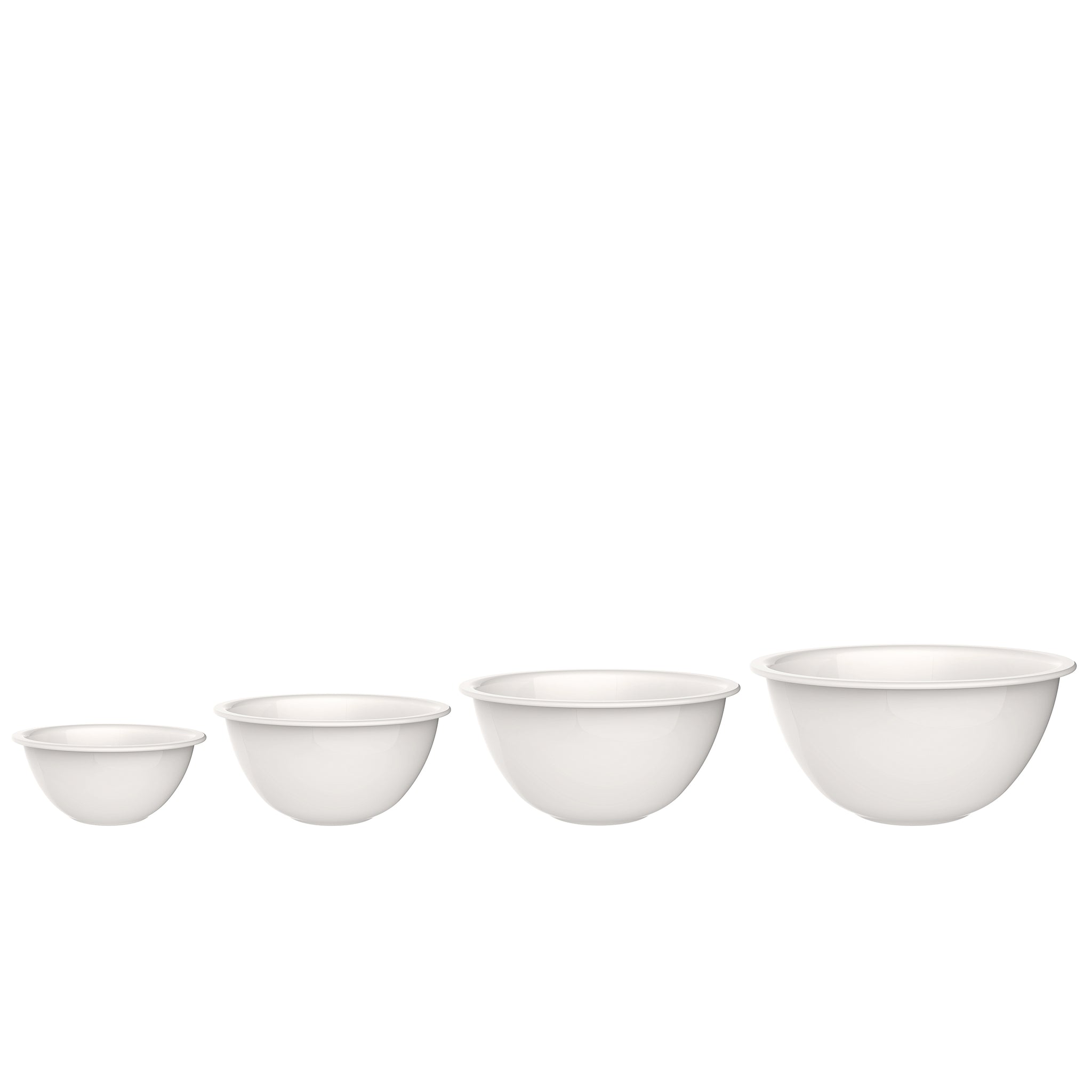 Bormioli Rocco Easy Assorted Mixing Opal Glass Bowl Set (Set of 4)