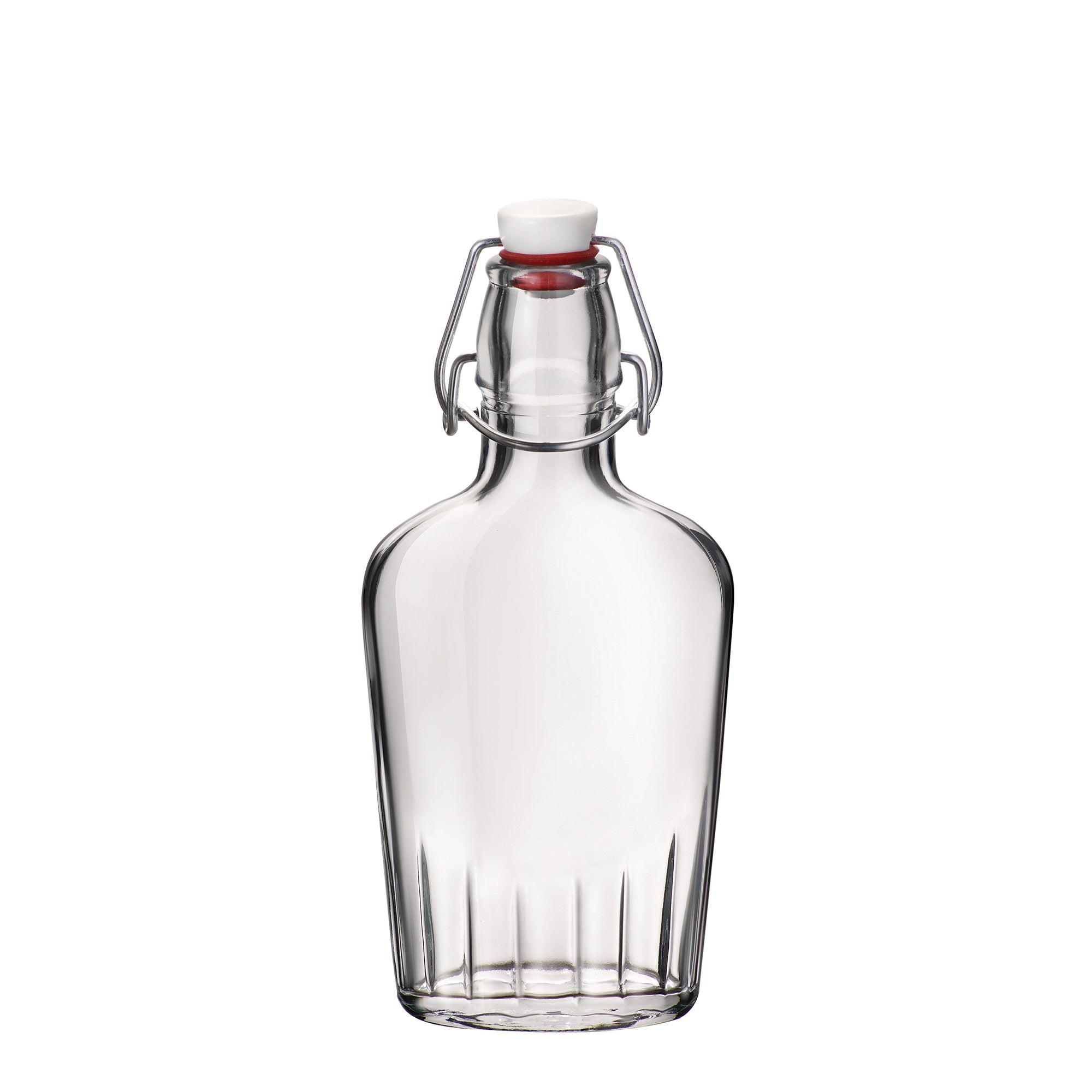 Bormioli Rocco Fiaschetta 8.5 oz Glass Pocket Flask Leak Proof (Set of 12)