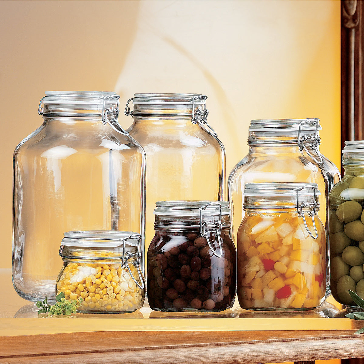 Bormioli Rocco Fido 169 oz. Food Jar, Clear (Set of 6)