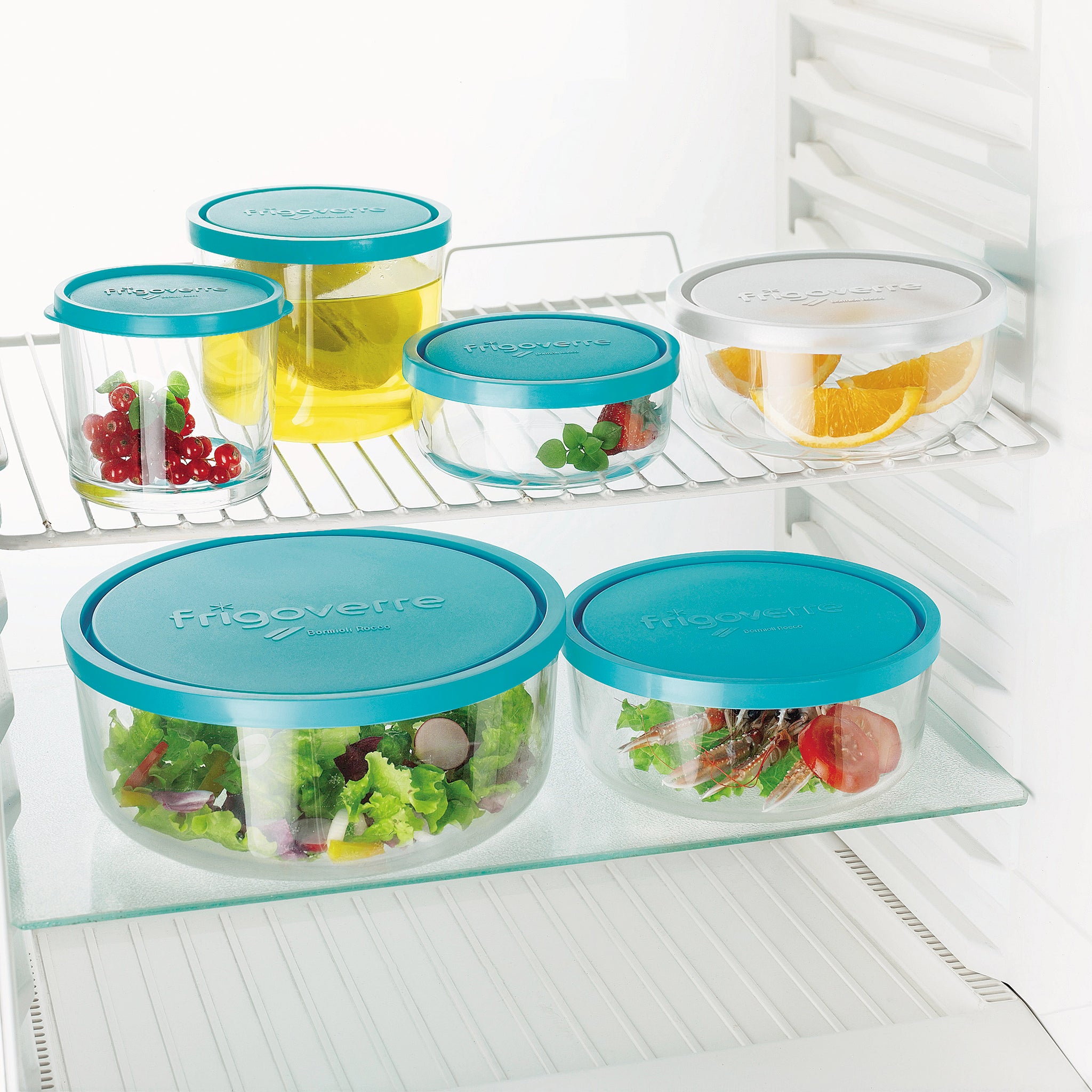 Bormioli Rocco Frigoverre 23.75 oz. Round Tall Food Storage Container (Set of 12)