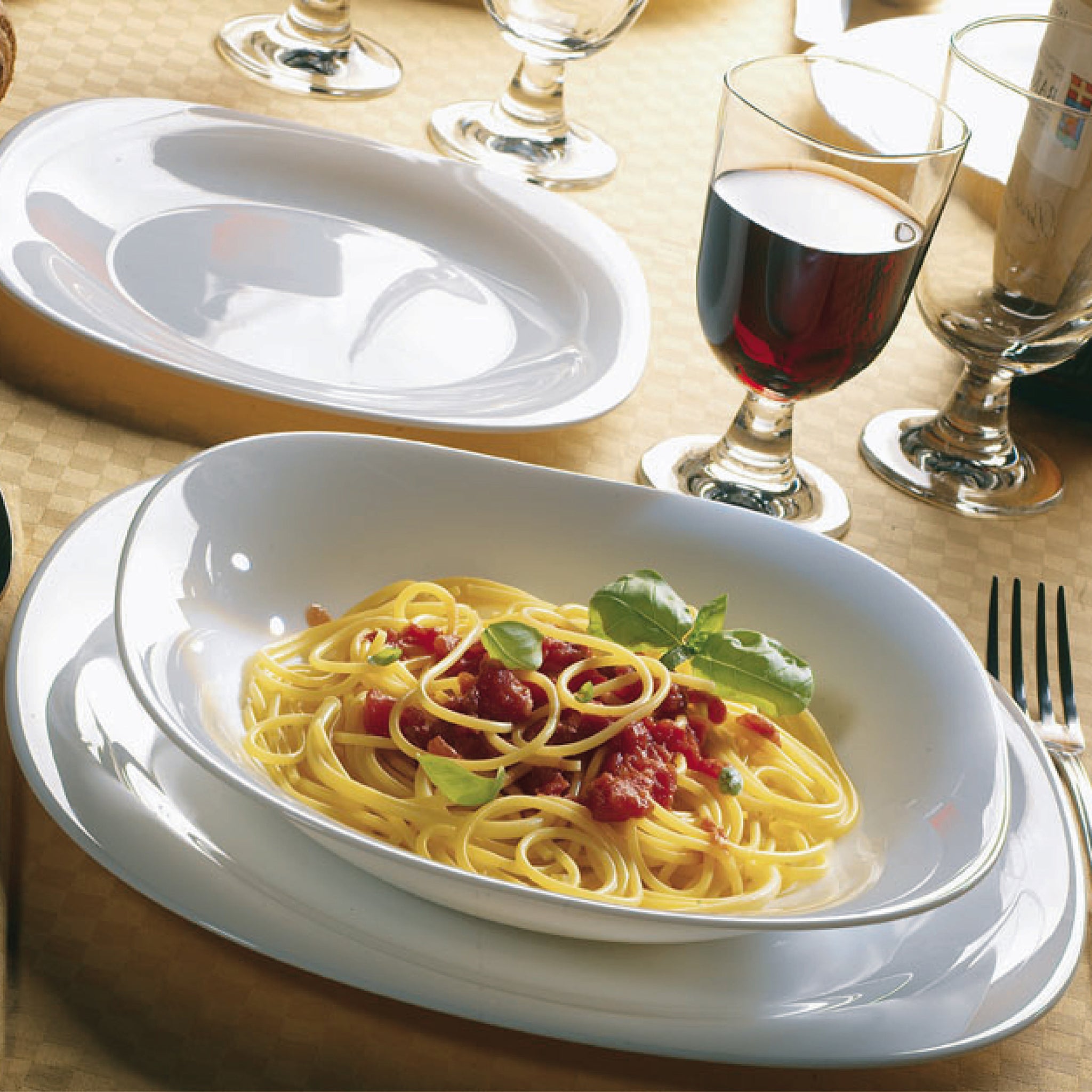 Bormioli Rocco Parma 10.75" Opal Glass Dinner Plate (Set of 24)