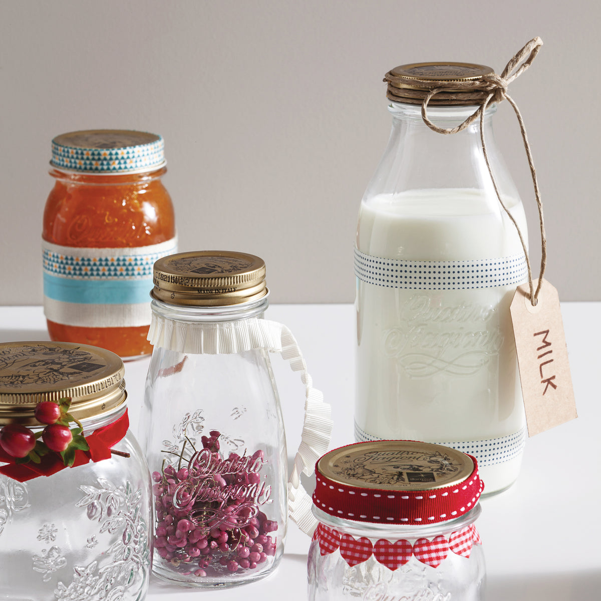 Bormioli Rocco Quattro Stagioni 33.75 oz. Canning Bottle with Lid (Set of 12)