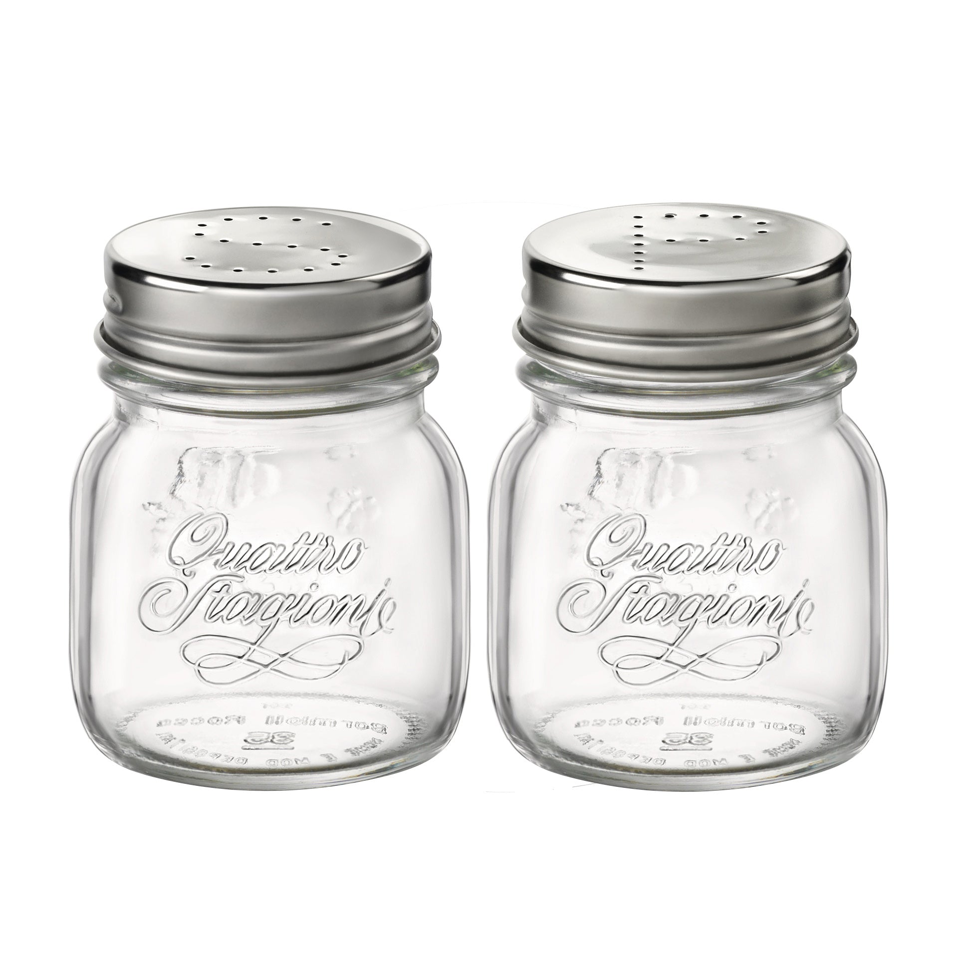 Bormioli Rocco Quattro Stagioni 5 oz. Jar with Salt & Pepper Lid (Set of 2)