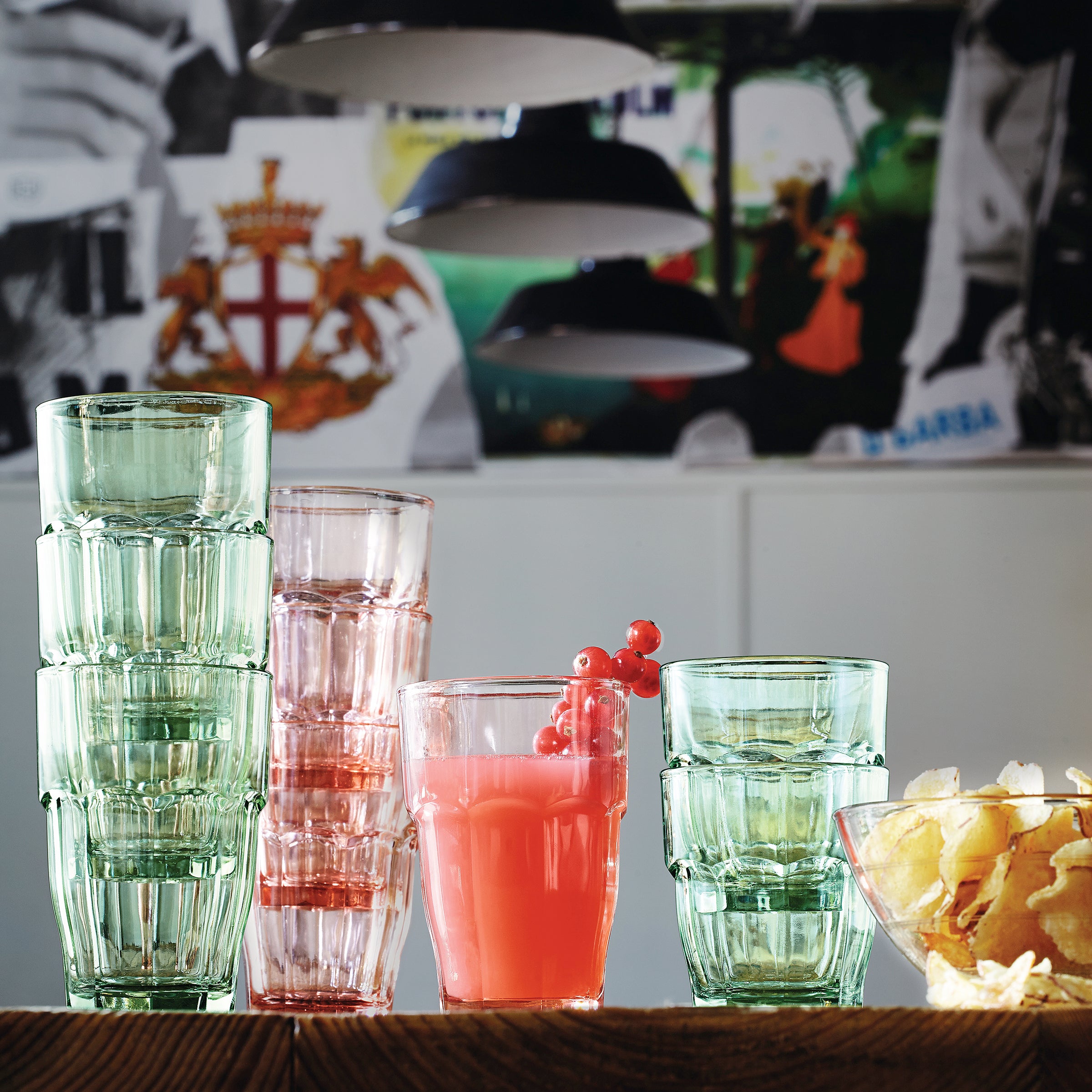 Bormioli Rocco Rock Bar 9.25 oz. Rocks Stackable Drinking Glasses (Set of 6)
