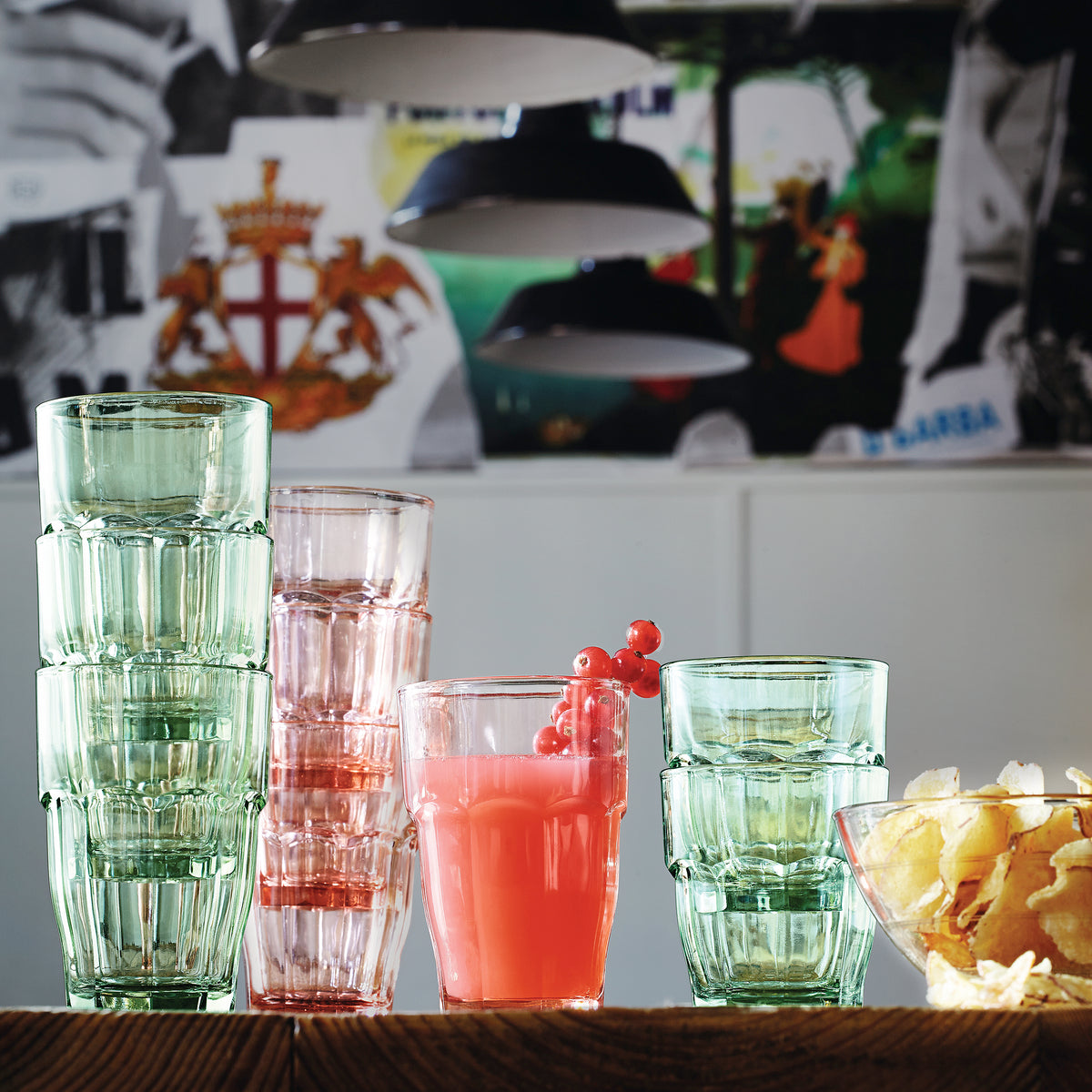 Bormioli Rocco Rock Bar 9.25 oz. Rocks Stackable Drinking Glasses (Set of 6)