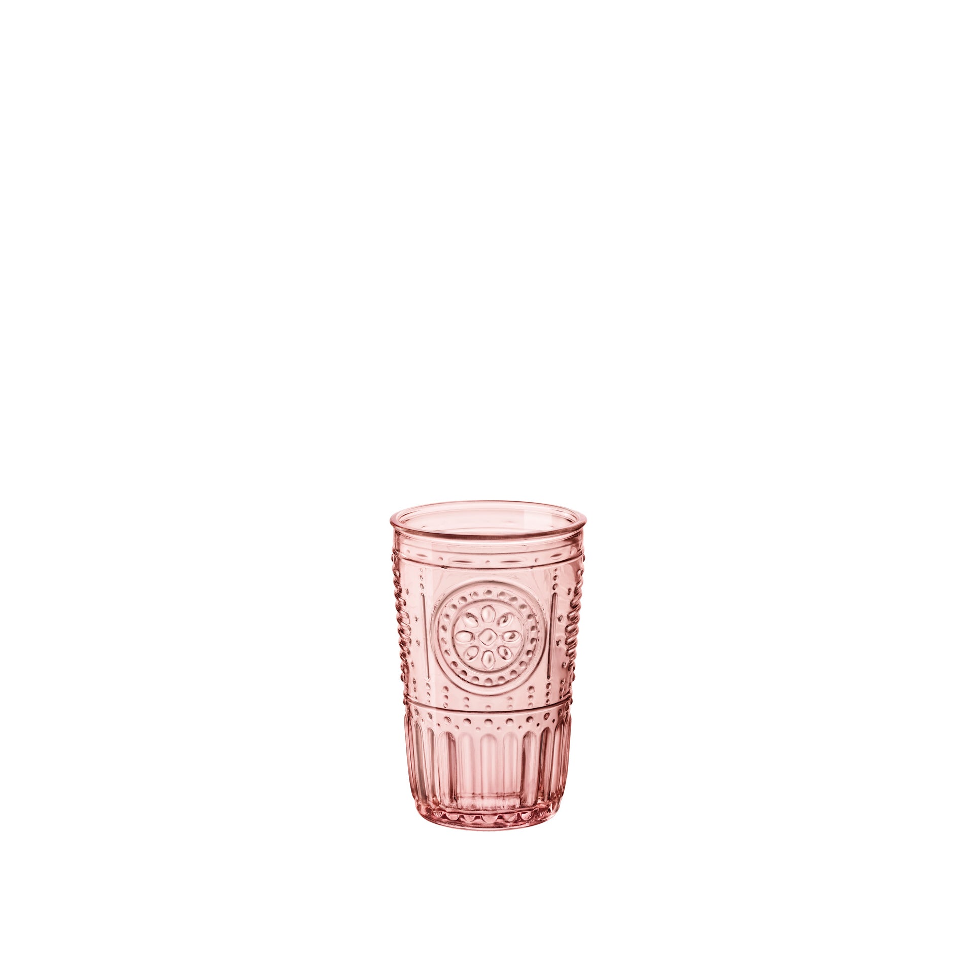 Bormioli Rocco Romantic 11.5 oz. Water Drinking Glasses, Cotton Candy (Set of 4)