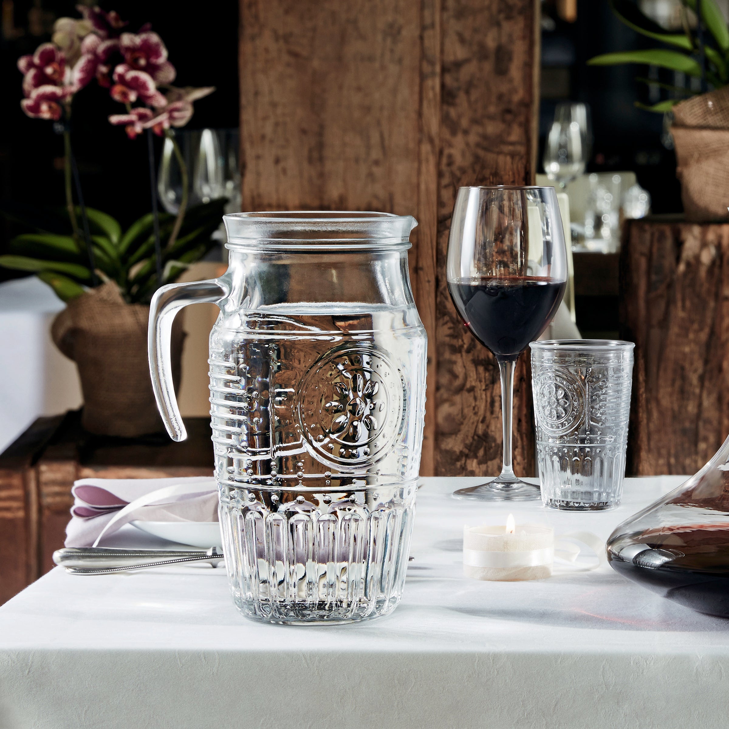 Bormioli Rocco Romantic 56.25 oz. Carafe, no tube or lid (Set of 6)