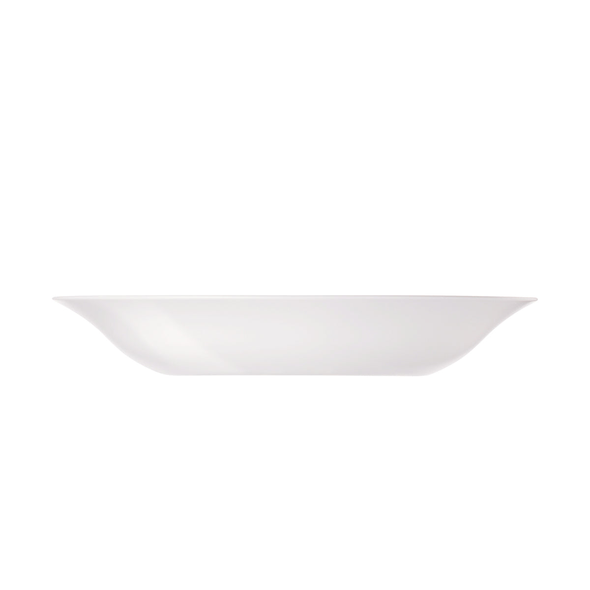 Bormioli Rocco White Moon 9" Opal Glass Soup Plate (Set of 24)