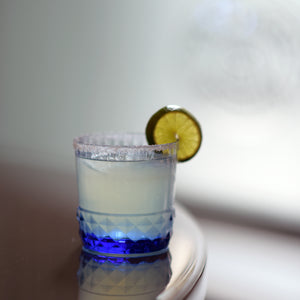 America '20s 12.5 oz. DOF Drinking Glasses, Sapphire Blue (Set of 6)