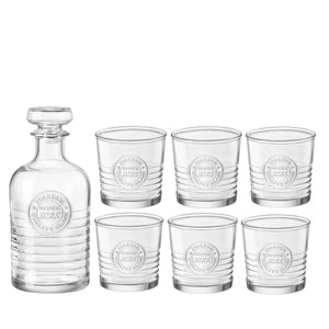 Officina 1825 7pc Whiskey Set (1 Decanter + 6 DOF Glasses)