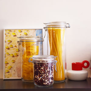 Fido Cylinder 50.75 oz. Spaghetti Jar, Clear (Set of 6)