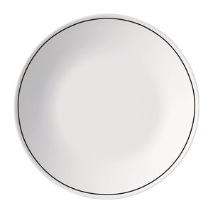 White Moon Chiaroscuro 8.75" Opal Glass Soup Plate, Unico (Set of 24)