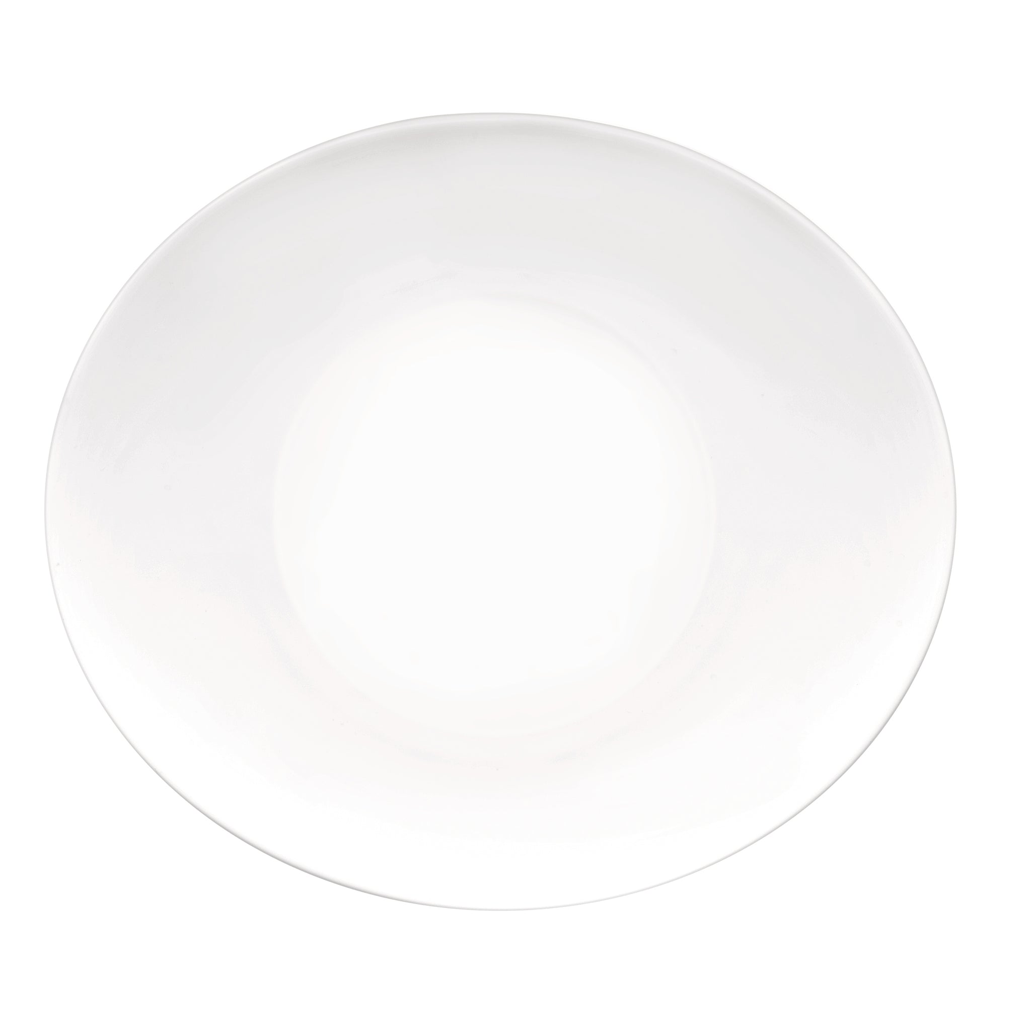 Prometeo 10.75" x 9.5" Opal Glass Dinner Plate (Set of 24)