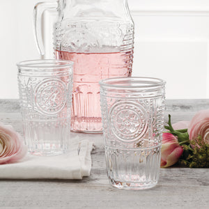 Romantic 11.5 oz. Water Drinking Glasses (Set of 4)