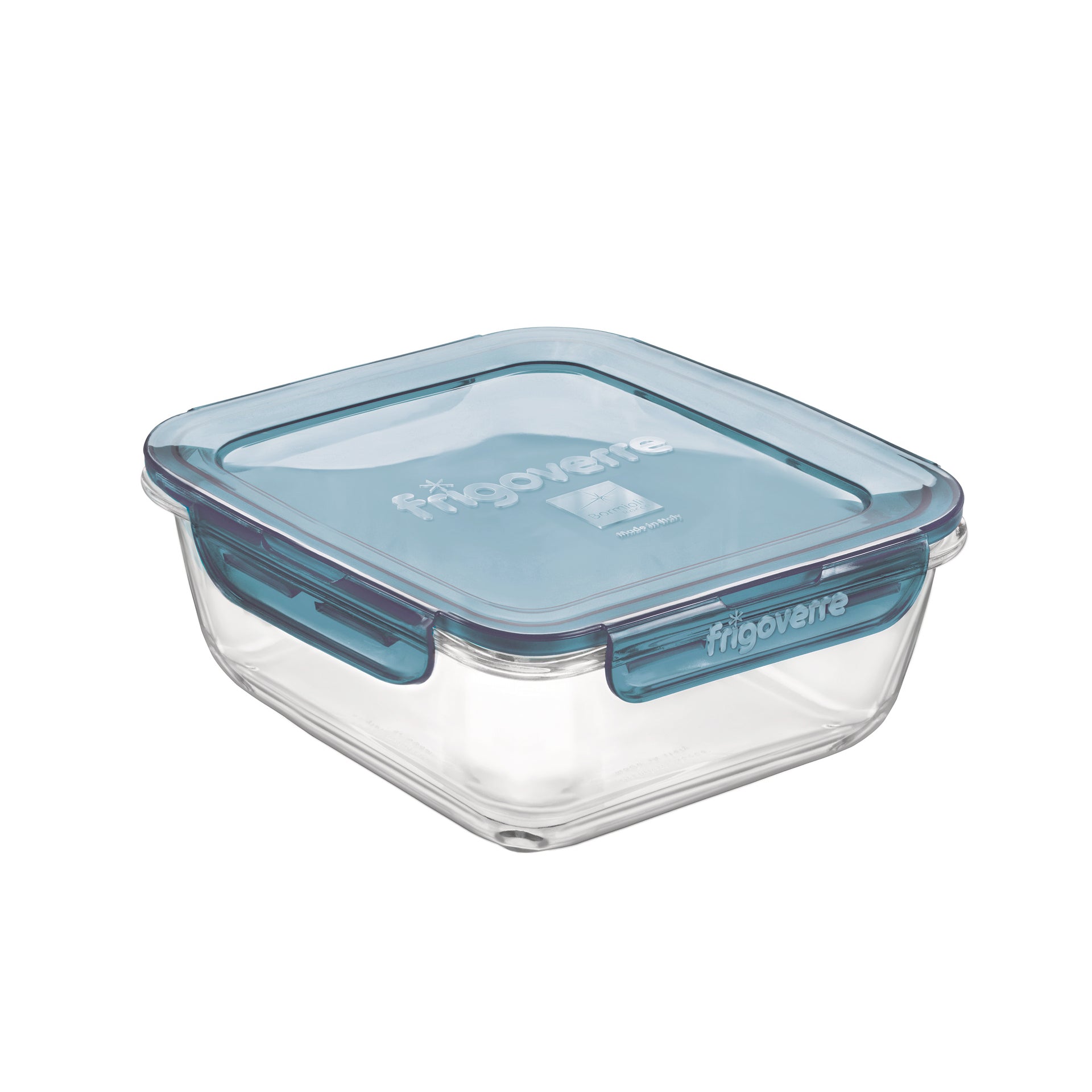 Frigoverre Evolution 47.25 oz. Square Food Storage Container, Gray Lid (Set of 4)