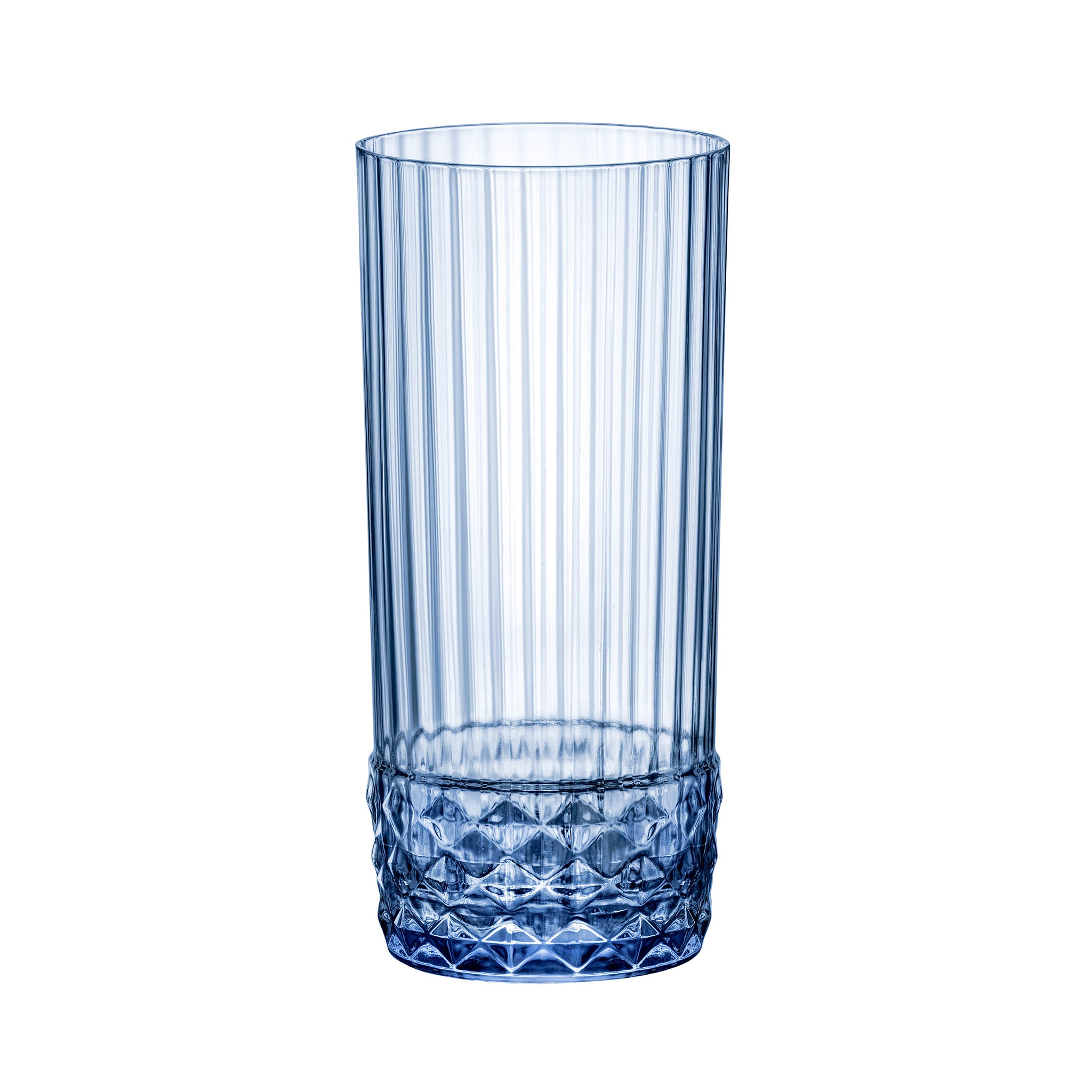 America '20s 16.25 oz. Cooler Drinking Glasses, Sapphire Blue (Set of 6)