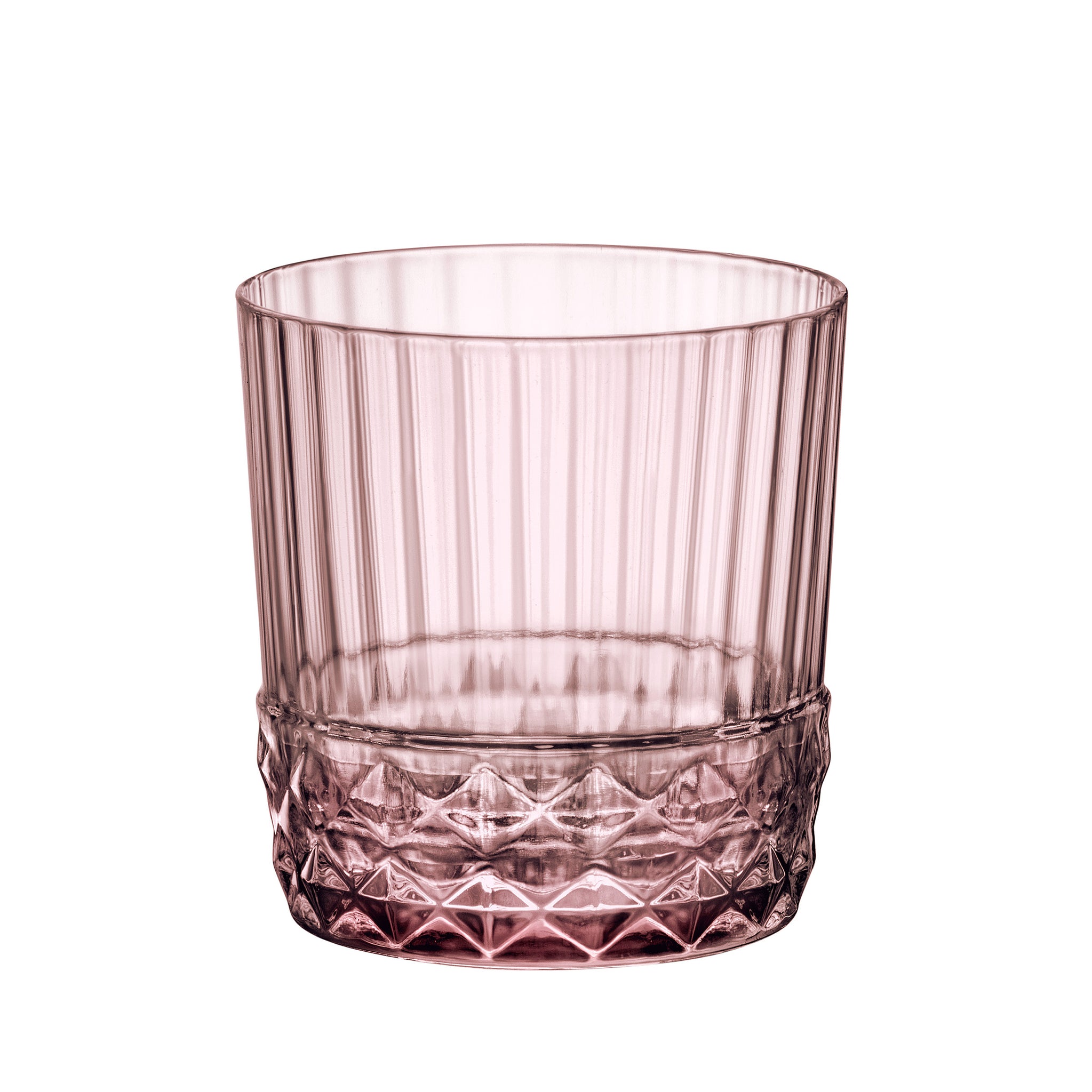 Bormioli Rocco America '20s 12.5 oz. DOF Drinking Glasses, Lilac Rose (Set of 6)